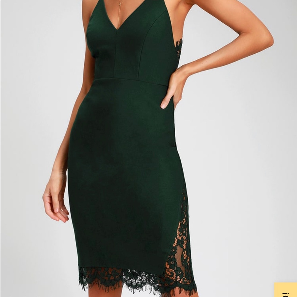 Only Want You Lace Bodycon Mini Dress